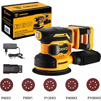 Шлифмашина эксцентриковая аккумуляторная DEKO DKCG-125, 20В, 1x2.0Ач 084-1041