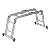 Лестница шарнирная алюминиевая, 4 х 2 ступени, Сибртех