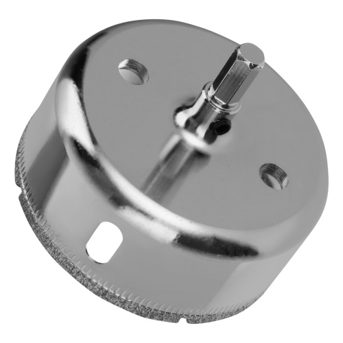 Сверло по керамической плитке и стеклу, 68 х 55 мм, шестигранный хвостовик, с центрующим сверлом Сибртех фото 2