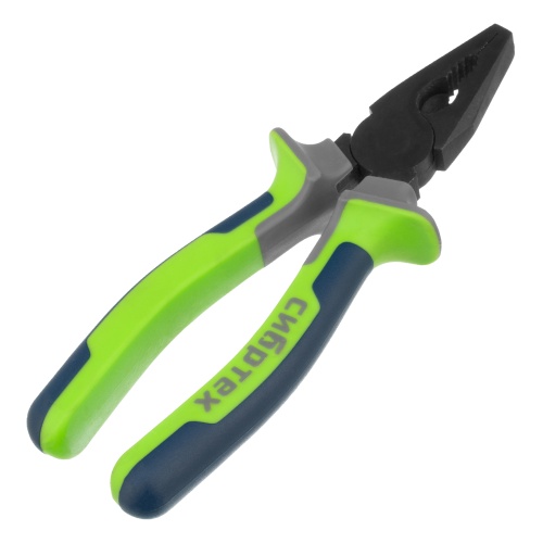 Плоскогубцы комбинированные, 180 мм, фосфатирование, трехкомпонентные рукоятки Сибртех фото 2