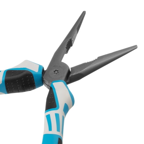 Длинногубцы прямые 170 мм, трехкомпонентные рукоятки Gross фото 5