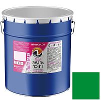 Эмаль Novocolor ПФ-115 зеленая глянцевая 25 кг
