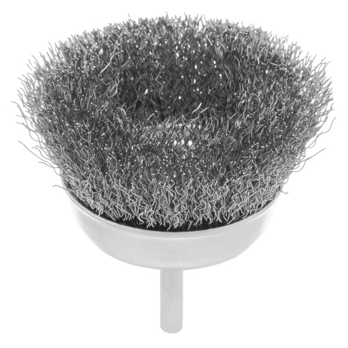 Щетка для дрели, 75 мм, "чашка" со шпилькой, витая проволока Сибртех фото 2