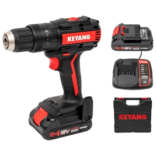 Аккумуляторная ударная дрель-шуруповерт KEYANG 2 АКБ 2 А*ч DM18BL-W (Set) Аккумуляторная ударная дрель-шуруповерт KEYANG 2 АКБ 2 А*ч DM18BL-W (Set)