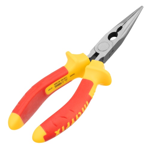 Длинногубцы прямые Insulated, 160 мм, двухкомпонентные рукоятки Matrix Professional фото 2 Длинногубцы прямые Insulated, 160 мм, двухкомпонентные рукоятки Matrix Professional фото 2