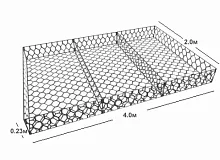 Матрац Рено 4,0 x 2,0 x 0,23 м