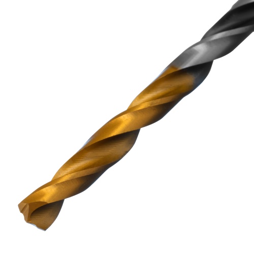 Сверло спиральное по металлу 4 x 75мм, Р6М5, Golden Tip, многогранная заточка Denzel фото 3 Сверло спиральное по металлу 4 x 75мм, Р6М5, Golden Tip, многогранная заточка Denzel фото 3