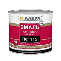 Эмаль Лакра ПФ-115 белая матовая 2 кг