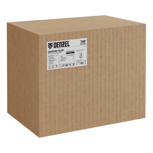 Мотоблок DPT-270SB, 7 л.с., ремен.сцеп, фрез 3х4, ШОМ, без колес, передачи 2В/1Н Denzel фото 7