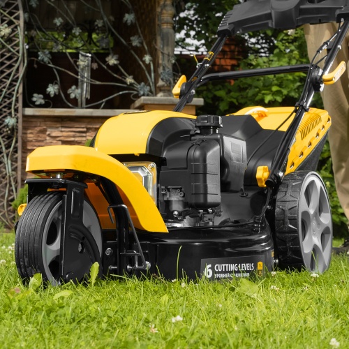 Бензиновая газонокосилка GLT-460SP-T, Trike 149 см3, 46 см, привод, панель, 60л Denzel фото 21