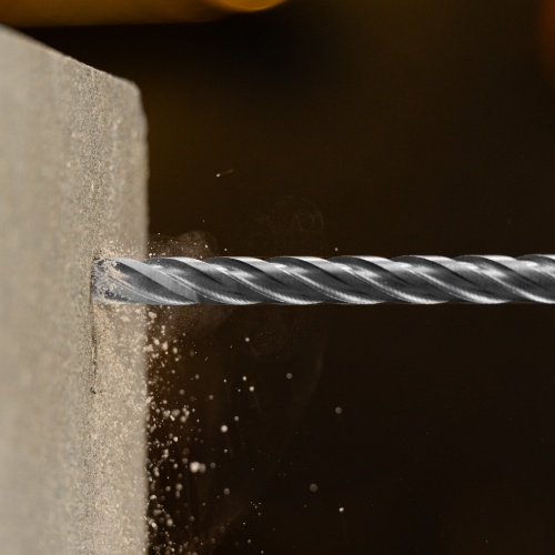 Бур по бетону, цельная крестовая пластина, 10x215 мм, SDS PLUS Denzel фото 9