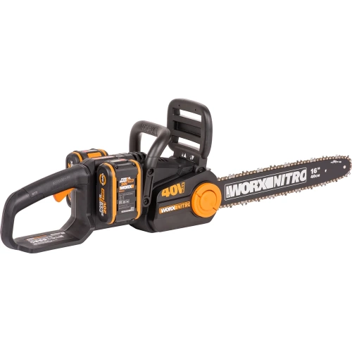 Аккумуляторная цепная пила WORX NITRO , 40В 40см бесщеточная, 4.0Ач х2, ЗУ 2А, коробка WG385E фото 5 Аккумуляторная цепная пила WORX NITRO , 40В 40см бесщеточная, 4.0Ач х2, ЗУ 2А, коробка WG385E фото 5