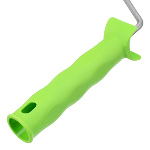 Валик с натуральным мехом, с ручкой, 250 мм, ворс 12 мм, D 48 мм, D ручки 6 мм, Сибртех фото 5