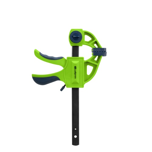 Струбцина F-образная, быстрозажимная, 150 х 70 х 360 мм, пластиковый корпус, фиксатор, двухкомпонентная рукоятка Сибртех фото 3