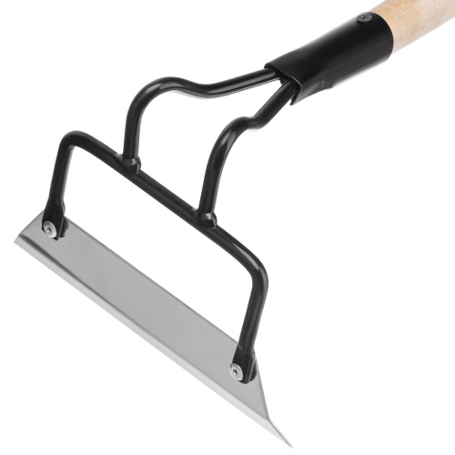 Мотыга, нержавеющая сталь, 200 х 50 х 1300 мм, деревянный черенок, Сибртех фото 3