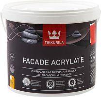 Краска для колеровки фасадная Tikkurila Facade Acrylate прозрачная 2,7 л
