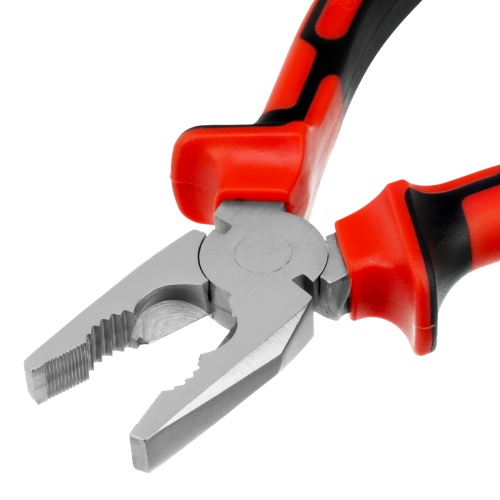 Плоскогубцы Nickel, никелированные 200 мм, двухкомпонентные рукоятки Matrix фото 4