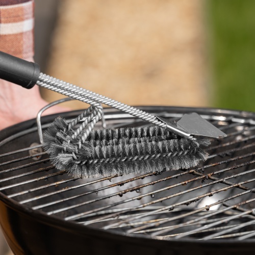 Щетка для чистки гриля 46,5 см, 2 в 1 (щетка, скребок) Camping Palisad фото 10