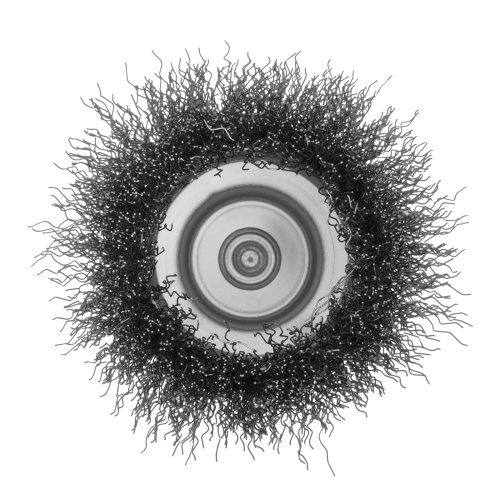 Щетка для дрели, 75 мм, "чашка" со шпилькой, витая проволока Сибртех фото 4