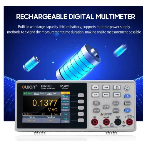 Настольный мультиметр OWON XDM1241 OW307 фото 7