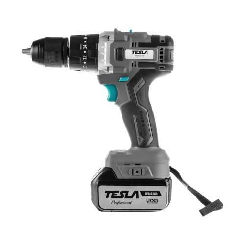 Аккумуляторная дрель Tesla TCD18HD 18В 2x4/2Ач LiION 13мм 0-400/0-1500об/мин 70Нм 1ч кейс 840374 фото 9 Аккумуляторная дрель Tesla TCD18HD 18В 2x4/2Ач LiION 13мм 0-400/0-1500об/мин 70Нм 1ч кейс 840374 фото 9