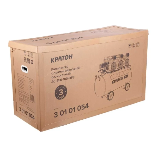 Безмасляный компрессор с прямой передачей Кратон AC-450-100-OFS 3 01 01 054 фото 8