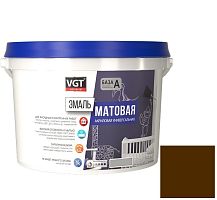 Эмаль универсальная VGT матовая Ral 8011 коричневая 1 кг