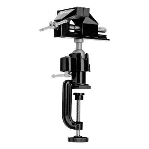 Тиски настольные, многофункциональные, сменная насадка, хомут для дрели, шарнирный механизм, 70 мм Matrix фото 28