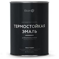 Эмаль термостойкая для печей и каминов Elcon Max Therm 1200 градусов чёрная 0,8 кг