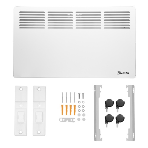 Конвектор электрический КМ-2000.2, 230 В, 2000 Вт, X-образный нагреватель, колеса, термостат MTX фото 19