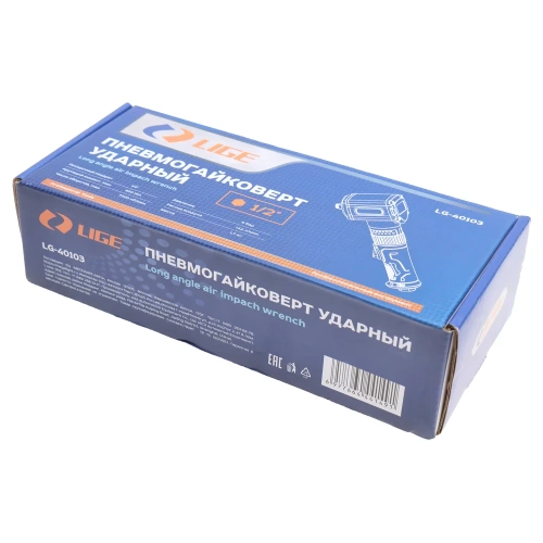 Пневмогайковерт ударный LIGE 1/2" (900Nm, 7500 об/мин, 6bar, 142 л/мин, 1.70кг) LG-40103 308377 фото 7 Пневмогайковерт ударный LIGE 1/2" (900Nm, 7500 об/мин, 6bar, 142 л/мин, 1.70кг) LG-40103 308377 фото 7