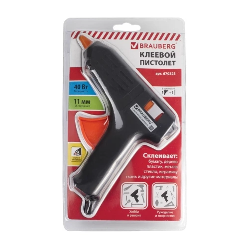 Клеевой пистолет BRAUBERG 670323 фото 3 Клеевой пистолет BRAUBERG 670323 фото 3