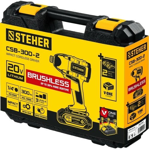 Бесщеточный винтоверт STEHER CSB-300-2 фото 5