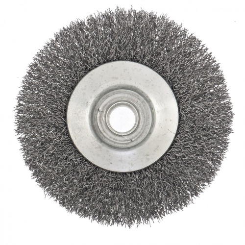 Щетка для УШМ, 100 мм, М14, "тарелка", витая проволока Сибртех фото 3
