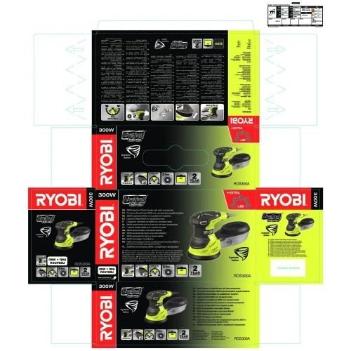 Эксцентриковая шлифмашина Ryobi ROS300A 5133001142 фото 4 Эксцентриковая шлифмашина Ryobi ROS300A 5133001142 фото 4