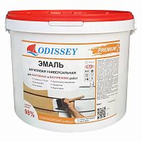 Эмаль акриловая ODISSEY Premium полуглянцевая/матовая снежно-белая 36 кг