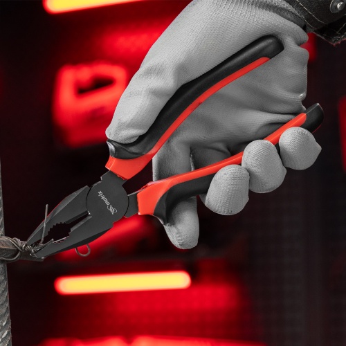 Плоскогубцы комбинированные Black Nickel, 200 мм, двухкомпонентные рукоятки Matrix фото 10