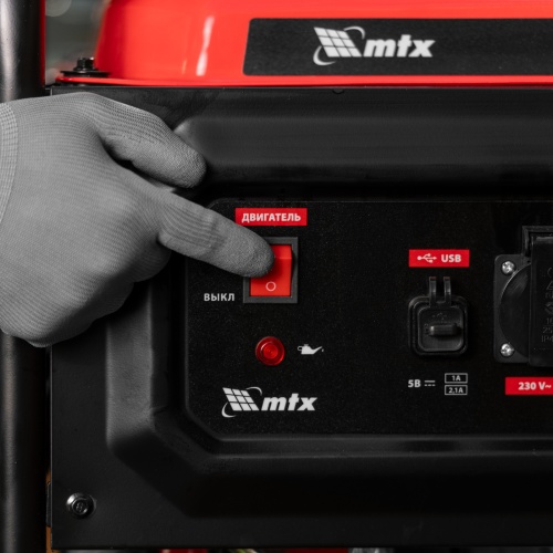 Генератор бензиновый RS-7000, 6 кВт, 230В, ручной стартер MTX фото 24