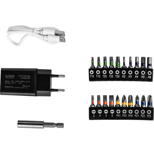 Отвертка аккумуляторная Elitech HDSD 4LE (E2201.077.01) 210283 фото 9