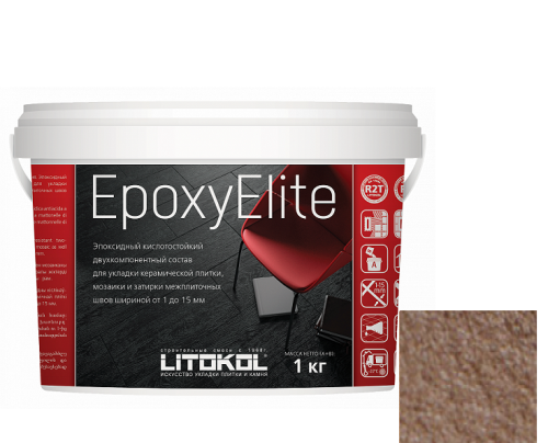 Затирка эпоксидная для швов Litokol Epoxyelite E.12 табачная 1 кг