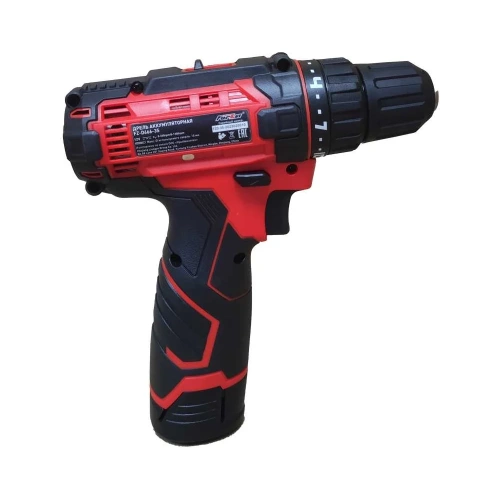 Аккумуляторная дрель FORZA 2 АКБ Li обойма, 12В, 2А/ч, 2 ск., к-кт свёрел и бит, кейс FZD6663S фото 6