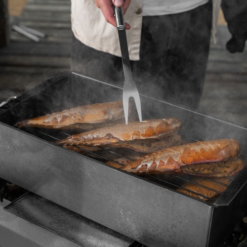 Коптильня двухъярусная 420 x 270 x 175 мм, нержавеющая сталь, 0.8 мм. с поддоном, Camping Palisad фото 13