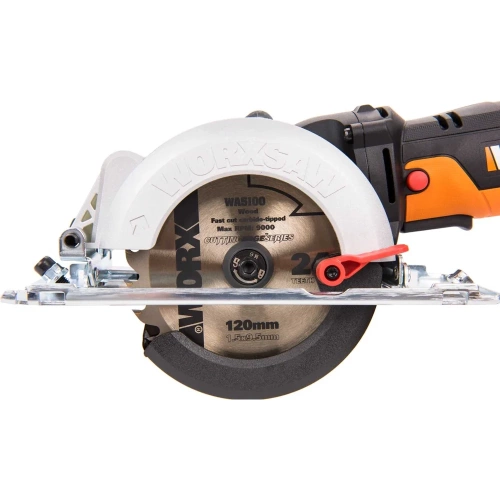 Компактная дисковая пила WORX 500 Вт, 120 мм, кейс WX439 фото 5