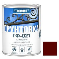 Грунтовка Лакра Proremontt ГФ-021 красно-коричневая 0,9 кг