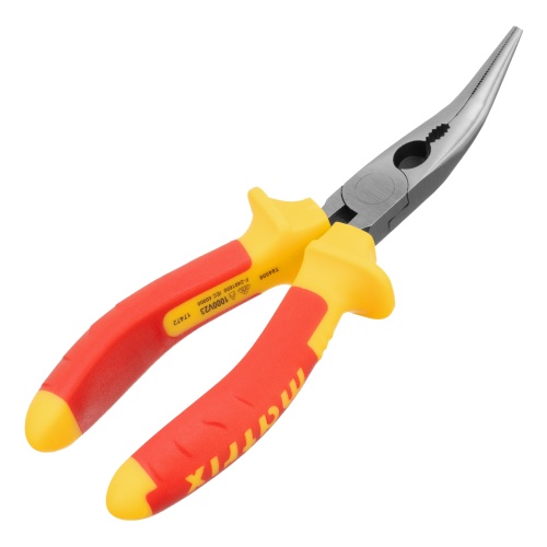 Длинногубцы изогнутые Insulated, 160 мм, двухкомпонентные рукоятки Matrix Professional фото 2