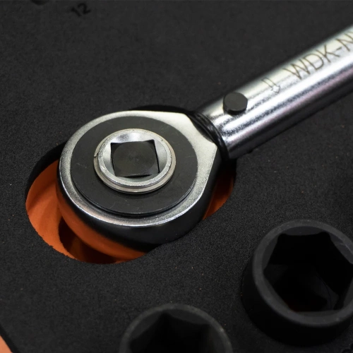 Набор пневматического и динамометрического инструмента WIEDERKRAFT в ложементе, 38 предметов WDK-3740X фото 6