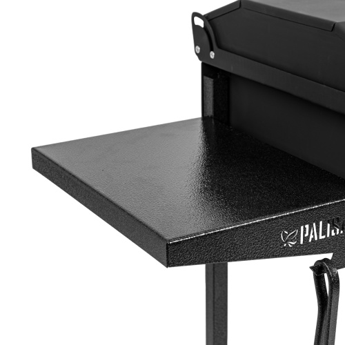 Мангал сварной на колесах, 662 х 390 х 152/805 мм, сталь 2 мм, кочерга в комплекте, Camping Palisad фото 8