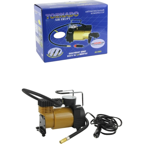 Компрессор Nova Bright tornado аc-580, 30 л/мин, 150 psi, 12 В 39909 Компрессор Nova Bright tornado аc-580, 30 л/мин, 150 psi, 12 В 39909