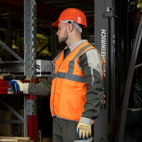 Жилет сигнальный, оранжевый, размер XL Сибртех фото 13