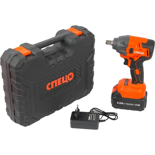 Набор Гайковерт ударный Спец БАГ-21-Б, (бесщеточный двигатель),21В,1аккум *4,0Ач,скорость0-1400/0-2400 об/ми, частота ударов 0-2200/0-3200уд/мин,макс крут момент 350Нм, подсведка,зарядка 4ч,кейс, цв.кор + Перчатки СПЕЦ-4133/ВС-136-0272-01 фото 5 Набор Гайковерт ударный Спец БАГ-21-Б, (бесщеточный двигатель),21В,1аккум *4,0Ач,скорость0-1400/0-2400 об/ми, частота ударов 0-2200/0-3200уд/мин,макс крут момент 350Нм, подсведка,зарядка 4ч,кейс, цв.кор + Перчатки СПЕЦ-4133/ВС-136-0272-01 фото 5